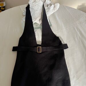 Silence + Noise Black Backless Dress